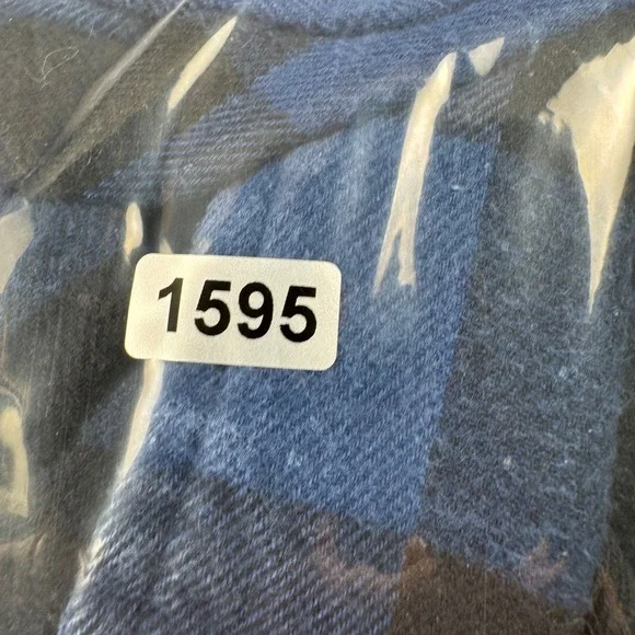 St. Johns Bay Mens 3XL Blue Black Buffalo Plaid Flannel Button Down Shirt Cotton - Picture 9 of 9